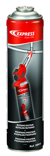 EXPRESS Cartridge blowtorch 343 with gas cartridge with gas cartridge 2015 Propylen (36%) + Butane + Propane 1