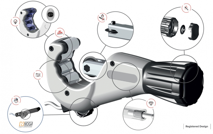 INOX KOMPAKT PLUS Rohrschneider 3-45 mm ZENTEN 1