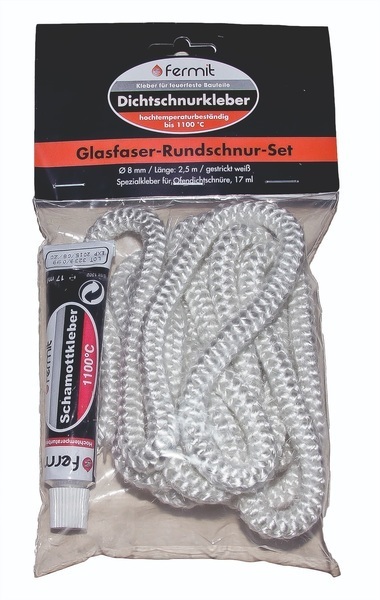 Glasfaser-Rundschnur 8mm mit Kleber 1