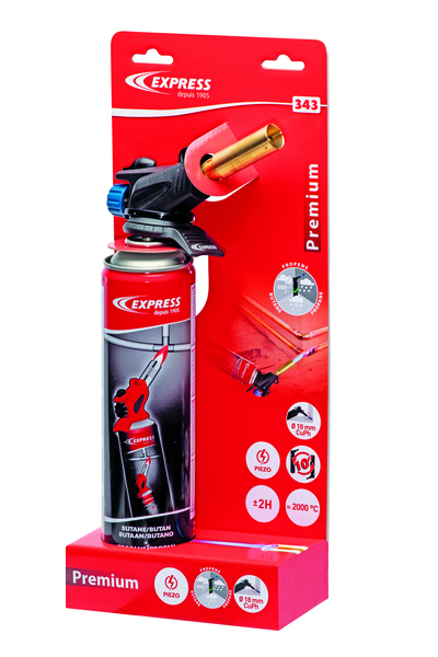 EXPRESS Cartridge blowtorch 343 with gas cartridge with gas cartridge 2015 Propylen (36%) + Butane + Propane 1