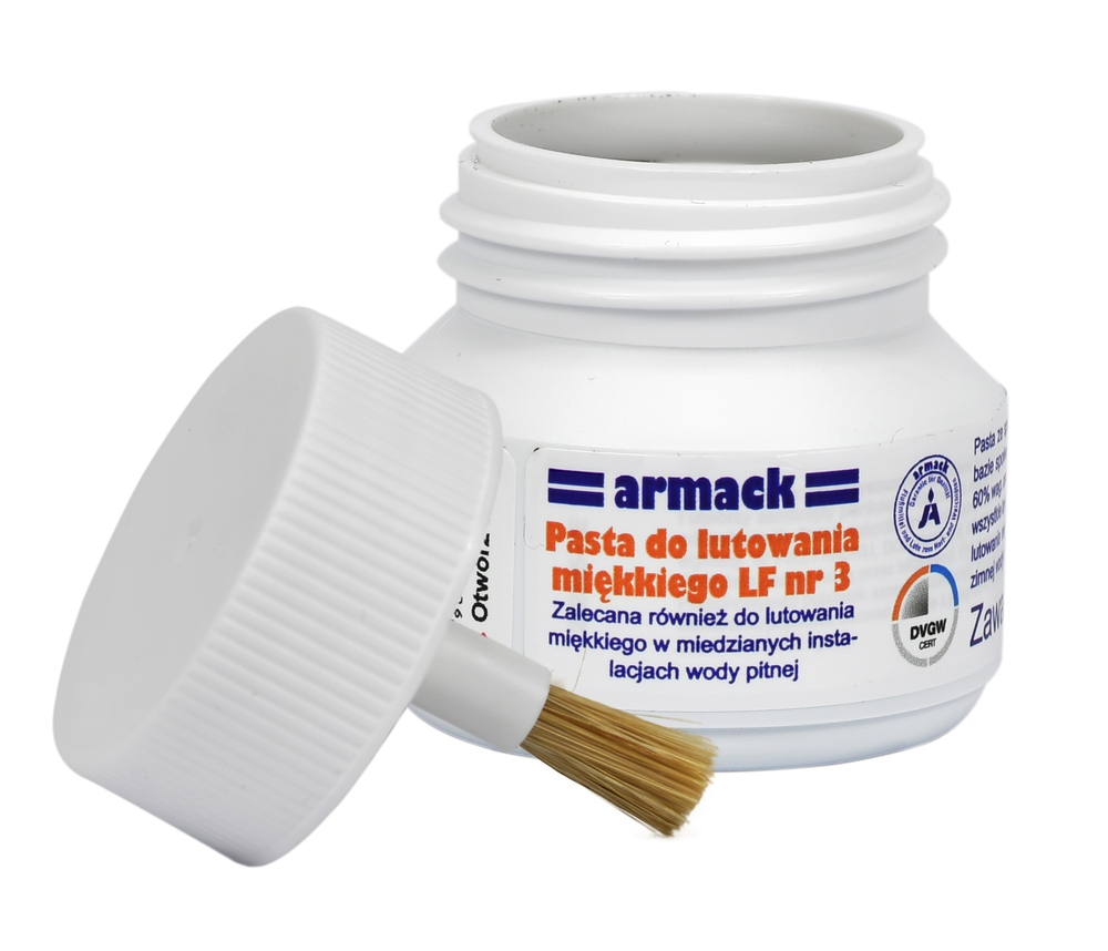 armack Pasta LF Nr 3 z pędzlem w nakrętce 100g do lutowania miękkiego 1
