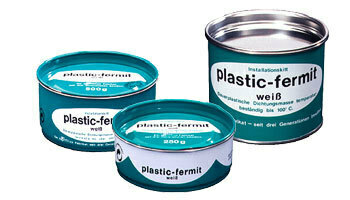 Plastic-fermit - white - a permanently plastic sealing compound 1