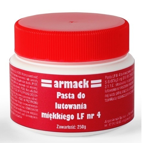 armack Weichlotpaste LF Nr. 4 250g + Pinsel 1