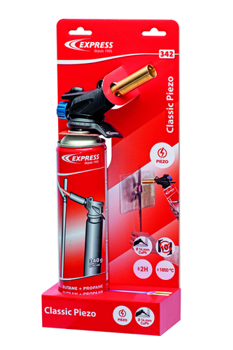 EXPRESS Piezo-Lötlampe 342 mit 555 Kartusche 1