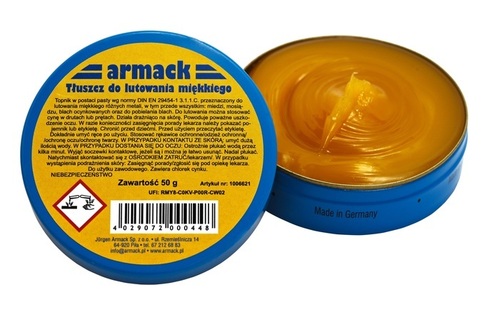 armack Tłuszcz do lutowania miękkiego 100g - pasta do lutowania 1