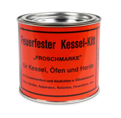 Feuerfester Kessel-Kitt Froschmarke 1kg Dose 1