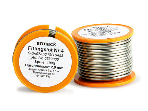 armack Soft solder no. 4  Sn97Ag3 2,0 mm 100g 1