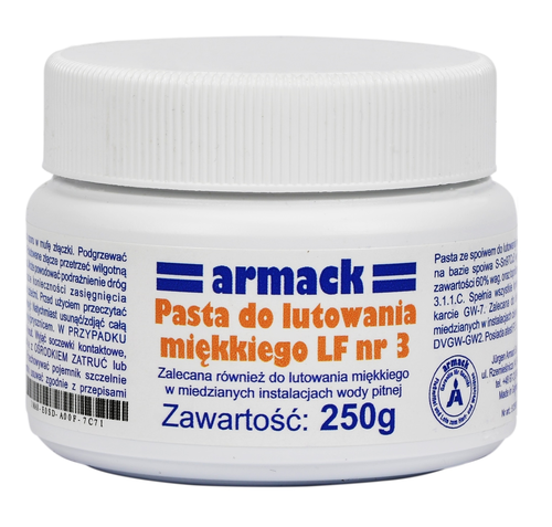 armack Pasta do lutowania LF Nr 3 250g + pędzel 1