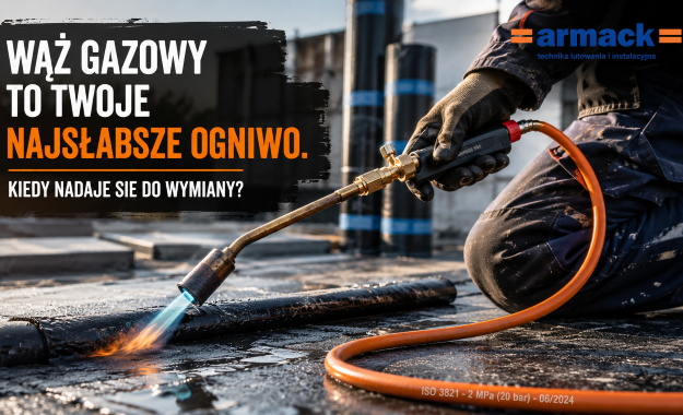 Węże gazowe na budowie i w warsztacie